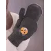 Варежки двухслойные зимние, темно-серый, 5-6 лет, Поляярик