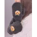 Варежки двухслойные зимние, темно-серый, 5-6 лет, Поляярик