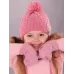 Варежки двухслойные зимние, розовый, 3-4 года, Поляярик