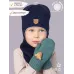 Варежки зимние детские, зеленый, 5-6 лет, Поляярик