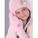 Варежки зимние, светло-розовый, 9-10 лет, Поляярик