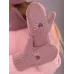 Варежки двухслойные зимние, розовато-серый, 5-6 лет, Поляярик