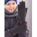 Перчатки однослойные детские, темно-серый, 7-8 лет, Поляярик