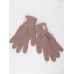 Перчатки однослойные детские, какао, 9-10 лет, Поляярик