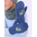 Варежки однослойные для мальчика, серо-синий, 3-4 года, Поляярик