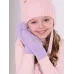 Варежки демисезонные однослойные, лиловый, 5-6 лет, Поляярик
