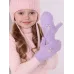 Варежки демисезонные однослойные, лиловый, 5-6 лет, Поляярик