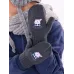 Варежки для мальчика однослойные, темно-серый, 5-6 лет, Поляярик