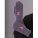 Перчатки детские для девочки, сливовый, 7-8 лет, Поляярик