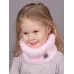 Снуд вязаный демисезонный, светло-розовый, 1-3 года, Поляярик
