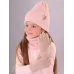 Перчатки для девочки, пудровый, 3-4 года, Поляярик