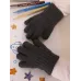 Перчатки детские для мальчика, темно-серый, 3-4 года, Поляярик
