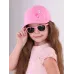 Бейсболка для девочки, розовый, 50-52, Поляярик