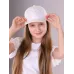 Бейсболка для девочки, молочный, 50-52, Поляярик