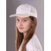 Бейсболка для девочки, молочный, 50-52, Поляярик