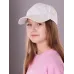 Бейсболка для девочки, молочный, 52-54, Поляярик