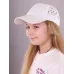 Бейсболка для девочки, молочный, 54-56, Поляярик