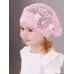 Берет летний вязаный, розовый, 48-50, Поляярик