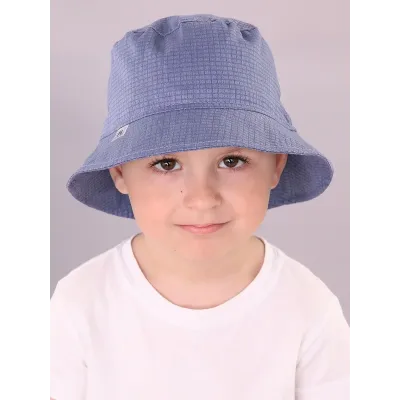 Панама летняя с сеточкой, серо-синий, 52-54, Поляярик