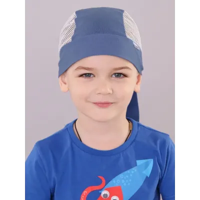 Бандана летняя для мальчика, синий, 52-54, Поляярик