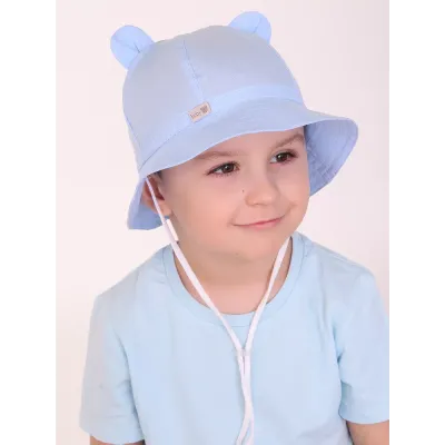 Панама летняя для мальчика, голубой, 44-46, Поляярик