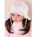 Панамка хлопковая летняя для малышей, белый, 44-46, Поляярик