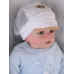 Кепочка хлопковая с сеточкой, молочный, бежевый, 44-46, Поляярик