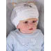 Кепочка хлопковая с сеточкой, бежевый, молочный, 42-44, Поляярик