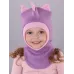 Шапка шлем демисезонный, лиловый, 52-54, Поляярик