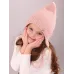 Шапка осенняя для девочки, пудровый, 48-50, Поляярик