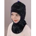 Шапка шлем для мальчика демисезонная, черный, 48-50, Поляярик