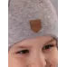 Шапка шлем демисезонный, серый, меланж, 48-50, Поляярик