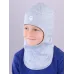 Шапка шлем демисезонный, голубой, 48-50, Поляярик