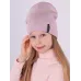 Шапка осенняя для девочки, сиреневый, 52-54, Поляярик