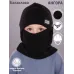 Шапка шлем для мальчика демисезонная, черный, 52-54, Поляярик
