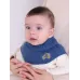 Манишка детская однослойная, синий, 0-6 мес, Поляярик