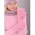 Перчатки детские для девочки, розовый, 3-4 года, Поляярик