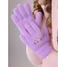 Перчатки детские для девочки, лиловый, 3-4 года, Поляярик