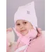 Перчатки детские для девочки, светло-розовый, 2-3 года, Поляярик