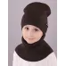 Шапка для мальчика осенняя, графит, 50-52, Поляярик