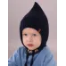 Шапка осенняя для мальчика, темно-синий, 48-50, Поляярик