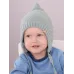 Шапка осенняя для мальчика, ментол, светло-зеленый, 48-50, Поляярик