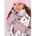 Перчатки зимние для девочки, бледно-лиловый, 13-14 см, Поляярик