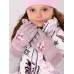 Перчатки зимние для девочки, бледно-лиловый, 13-14 см, Поляярик