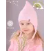 Шапка осенняя для девочки, светло-розовый, 52-54, Поляярик