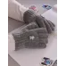 Перчатки детские для мальчика, серый, 5-6 лет, Поляярик