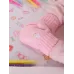 Варежки демисезонные однослойные, светло-розовый, 1-2 года, Поляярик