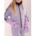 Перчатки зимние для девочки, лиловый, 17-18, Поляярик