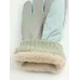 Перчатки зимние для девочки, нежная мята, 17-18, Поляярик