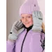 Перчатки зимние для девочки, нежная мята, 17-18, Поляярик